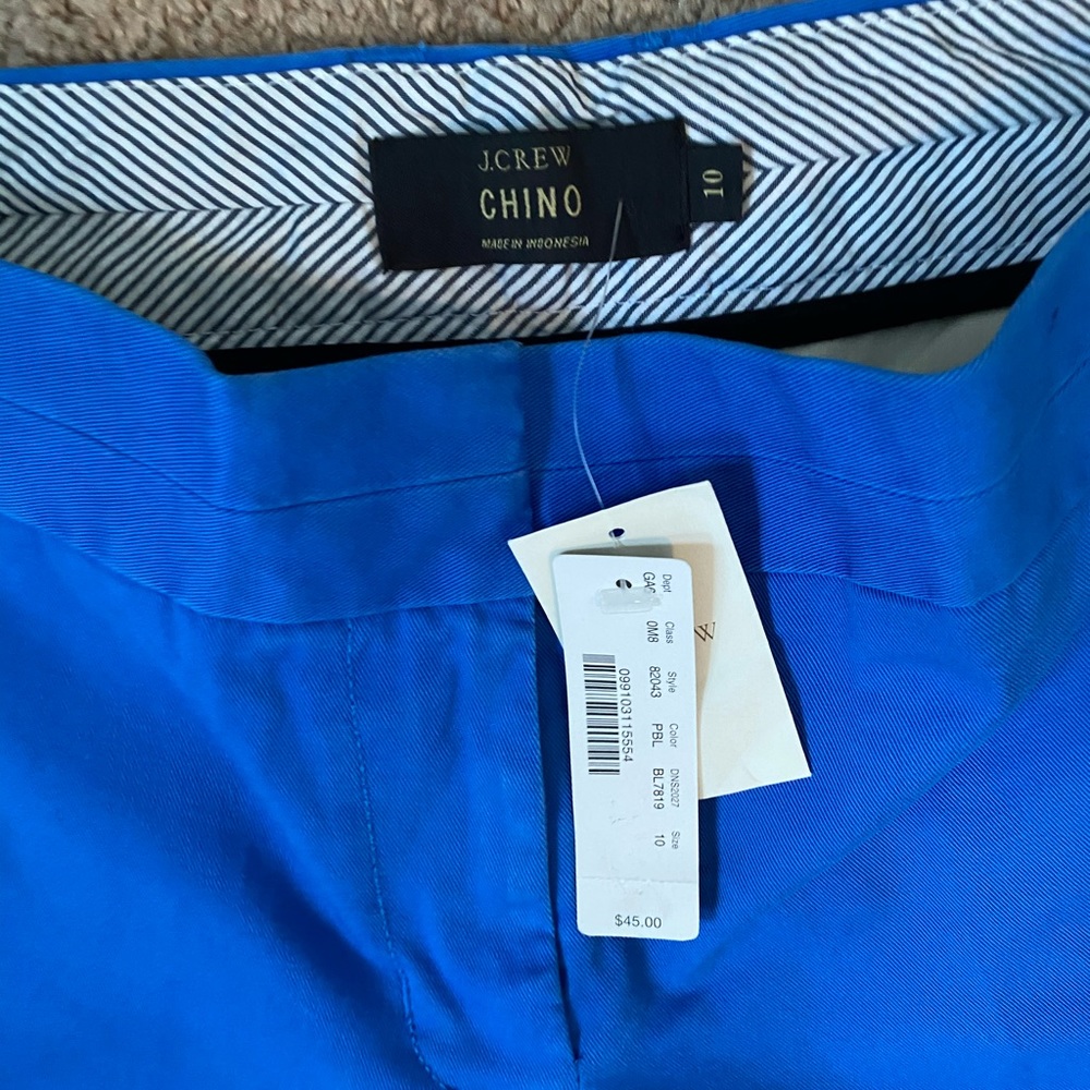 NWT J. Crew Chino Short